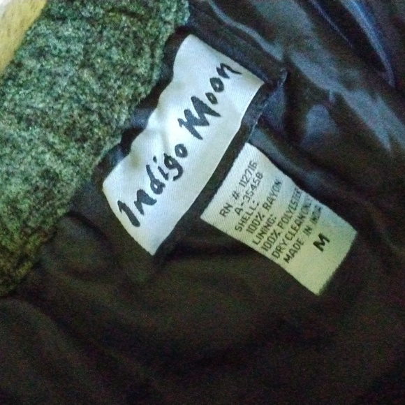 INDIGO MOON MAXI BOHO FRINGE ON BOTTOM NWOT GREEN SKIRT - Picture 3 of 10